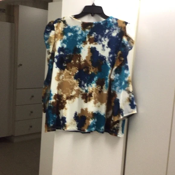 Calvin Klein Multicolor Abstract Blouse - Picture 13 of 13